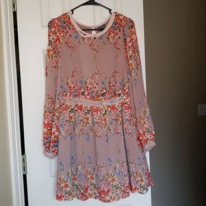 Modcloth Floral Peasant Dress